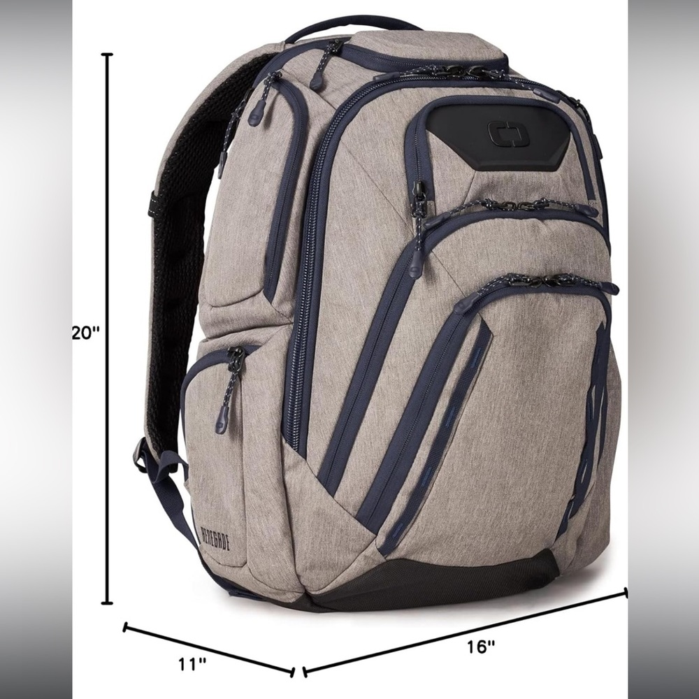 Ogio Gray and Blue Men's Backpack

Perfect condition, used 2 times!